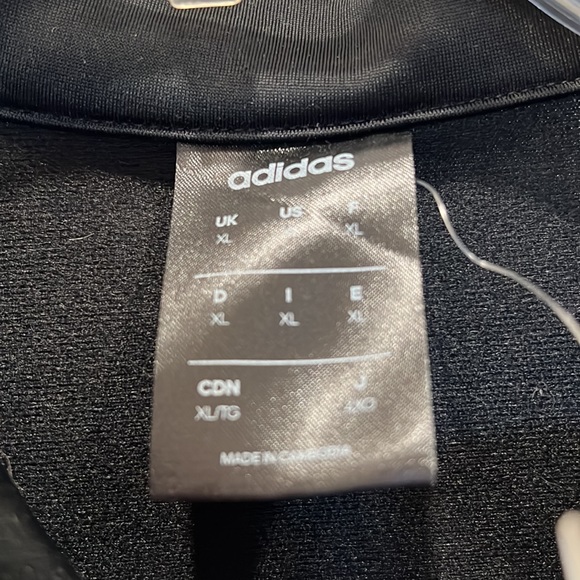 Black Adidas Zip Up Lightweight Running Jacket. Size XL. NWT! Mens - Picture 3 of 4